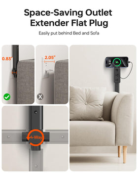 Keway 2AC outlets visible for quick device charging
