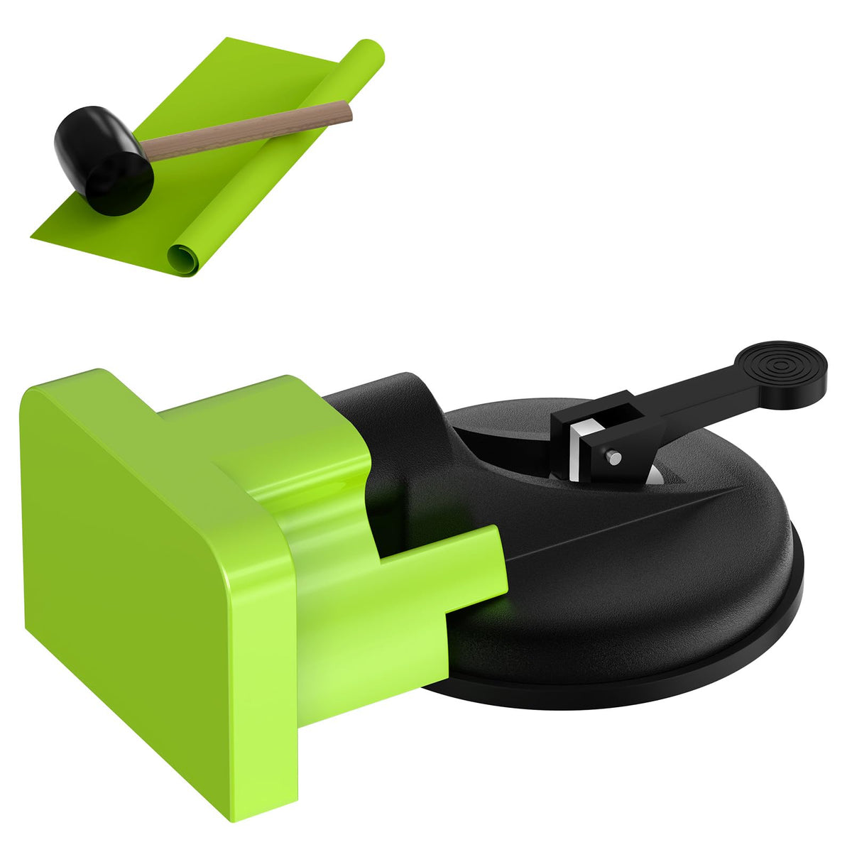 Kewery Floor Gap Fix suction cup in use realigns laminate planks safely