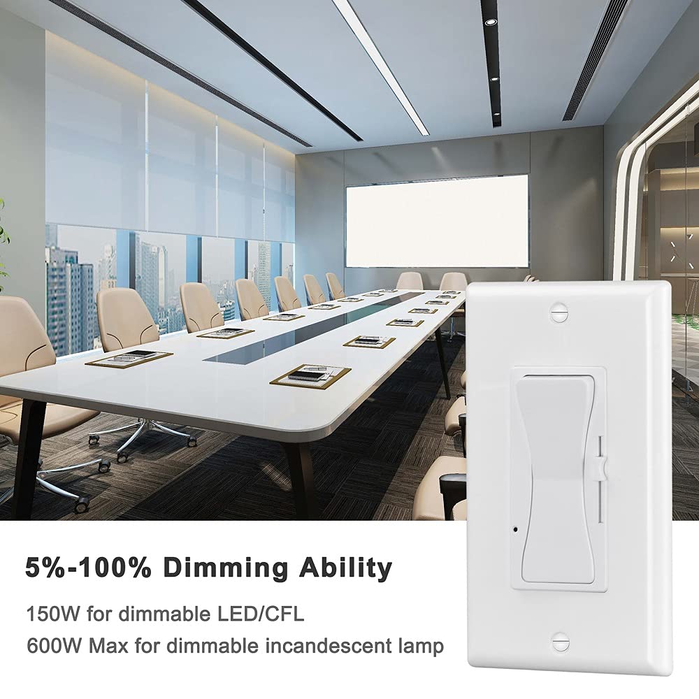 KEYGMA dimmer back shows simple wiring connections for quick setup.