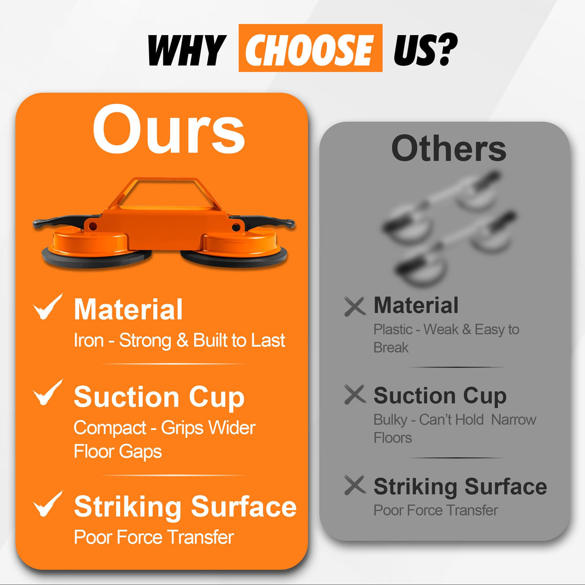 Keymarx tip for deep textures improves suction on textured floors