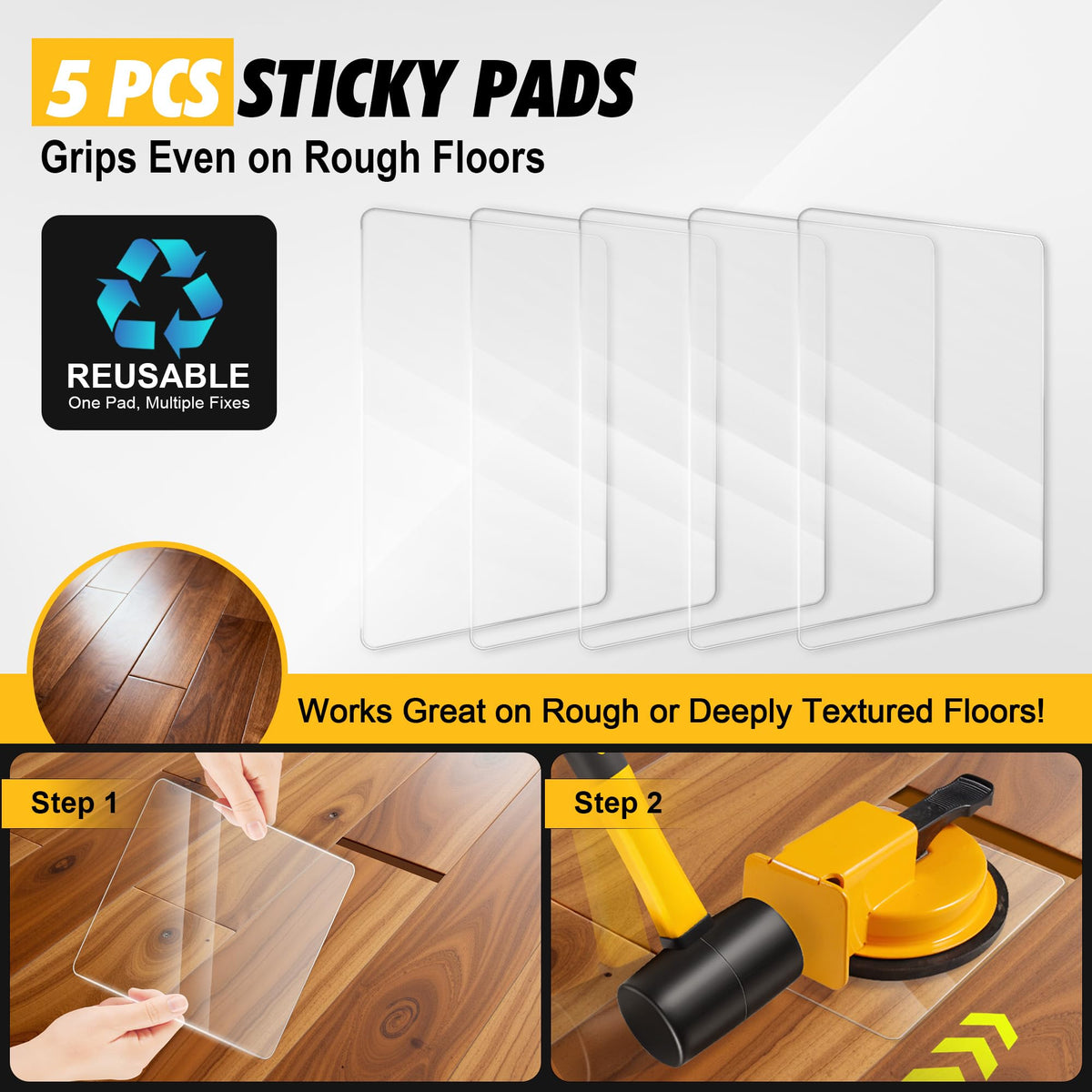 Keymarx Floor Gap Fixer suction cup in use provides secure grip on varied floors
