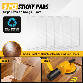 Keymarx Floor Gap Fixer suction cup in use provides secure grip on varied floors