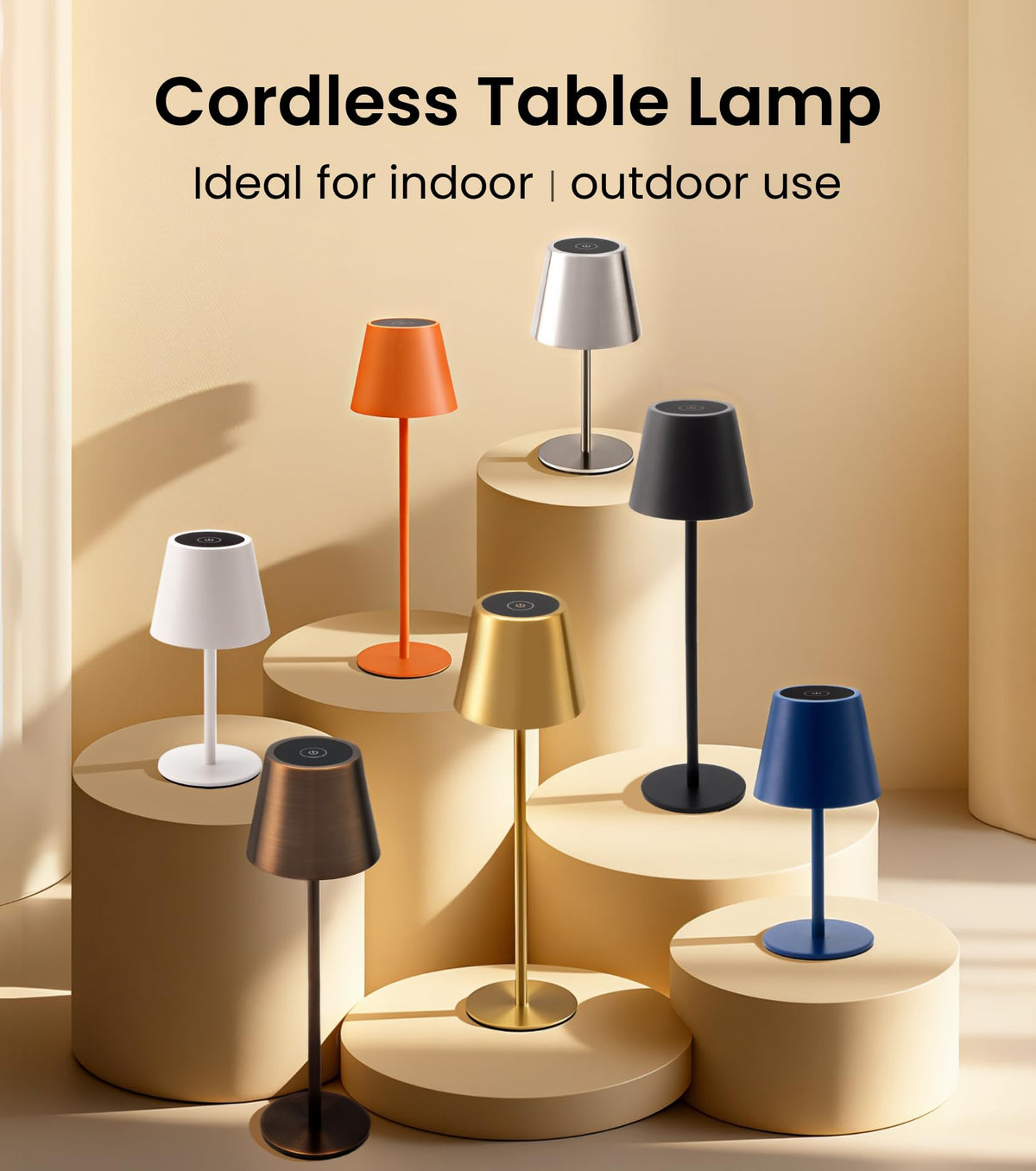 Keysays anti-slip base ensures stability on desks, tables, and patios.