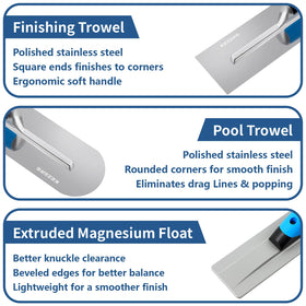 KEZERS brick trowel enabling efficient bricklaying and neat joints