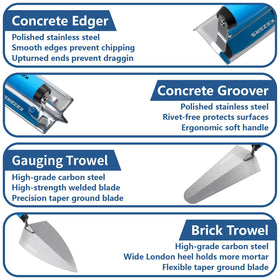 KEZERS stainless groover creating clean control joints