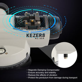 KEZERS horizontal and vertical crosshairs aid fast alignment