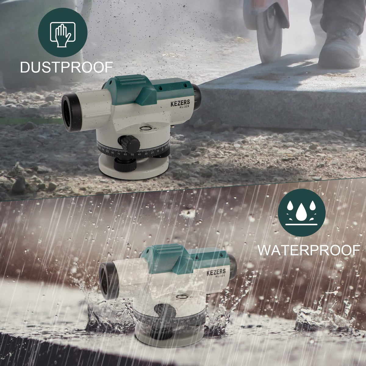 KEZERS IP54 protection guards the kit in varying weather
