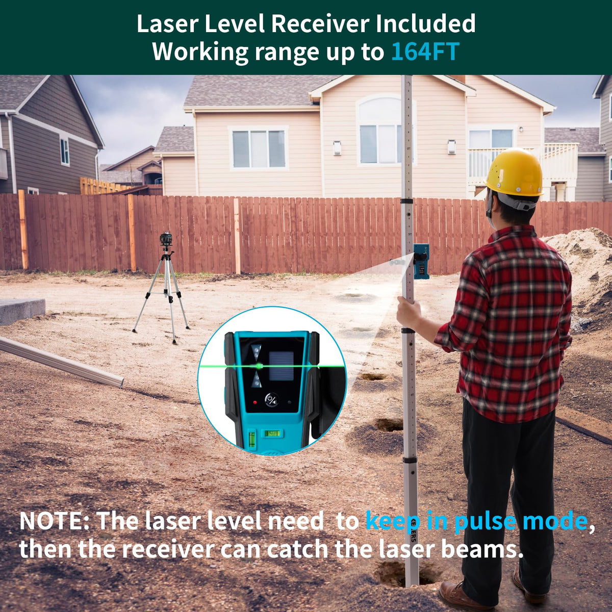 KEZERS laser level with four 360° beams for full room planning