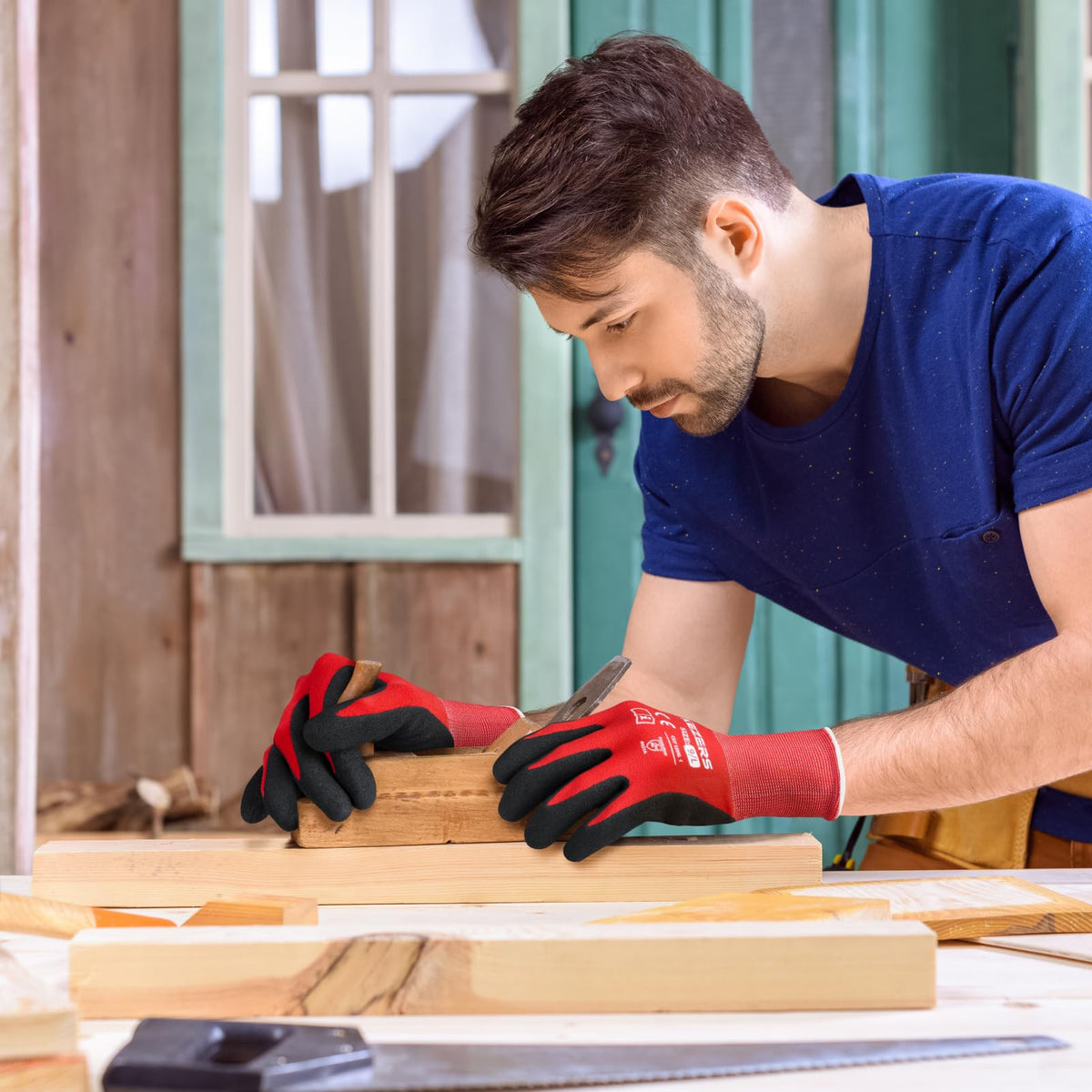 KEZERS safety gloves breathable design keeps hands cool