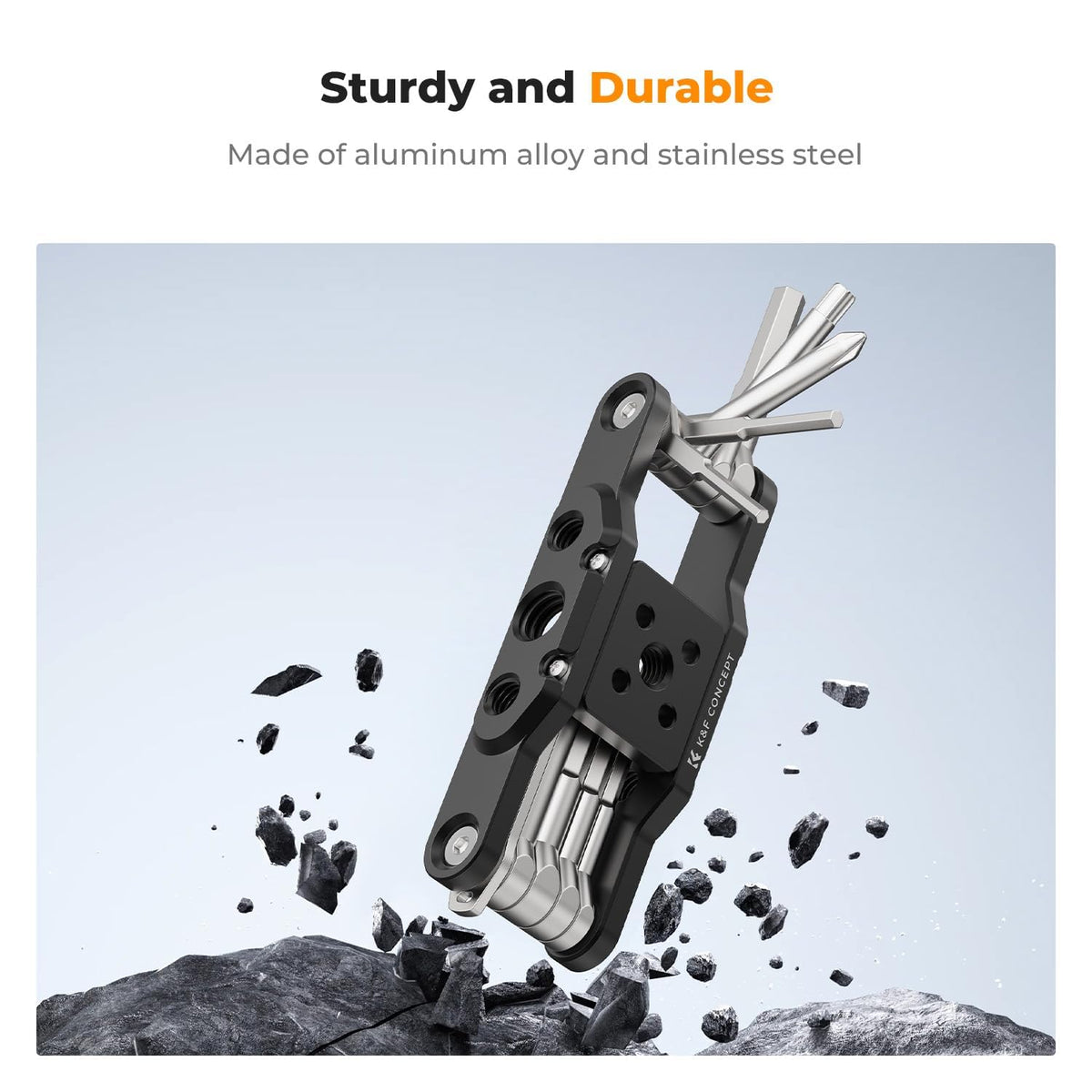 Aluminum alloy construction emphasizes strength and durability