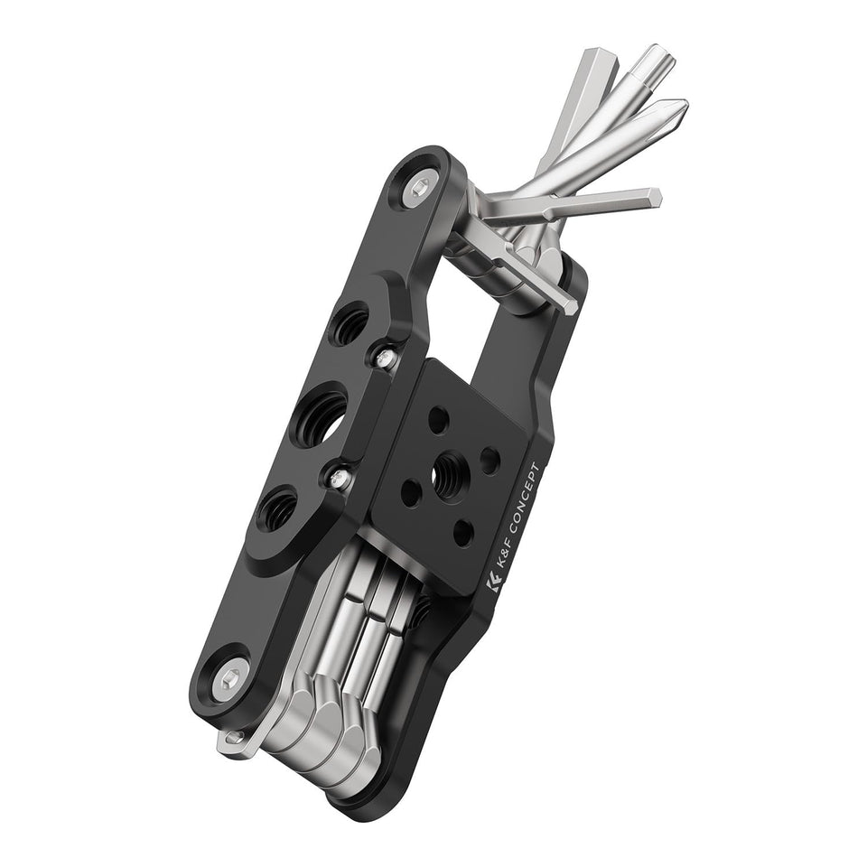 K&F CONCEPT folding hex key set opened for quick on-the-go fixes