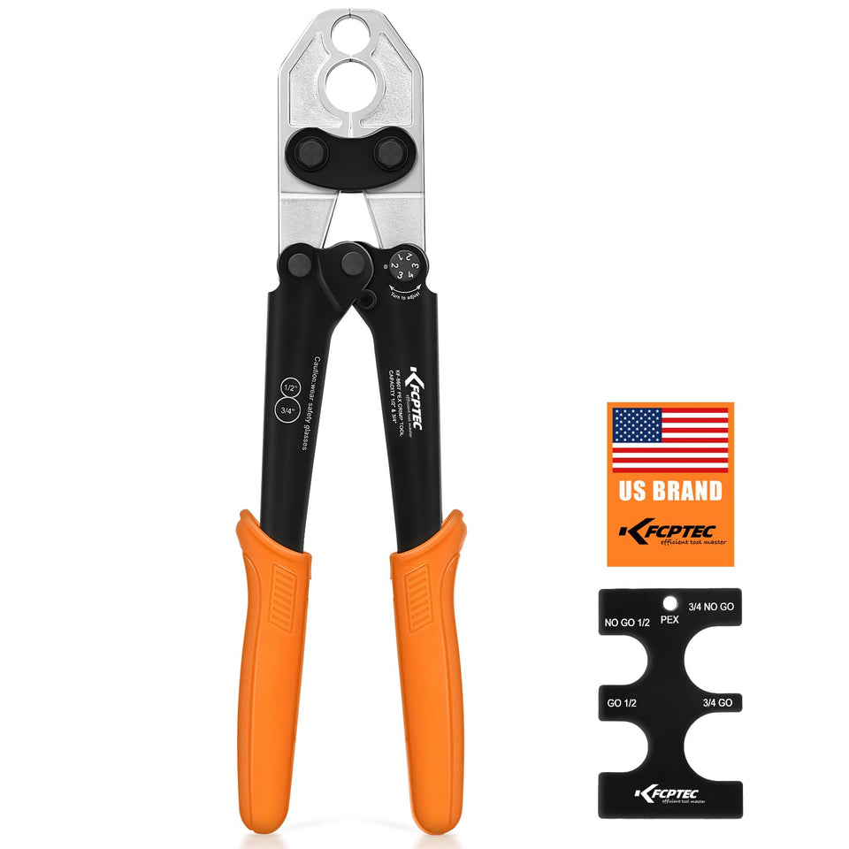KF CPTEC PEX crimp tool for 1/2 inch rings delivers precise crimps