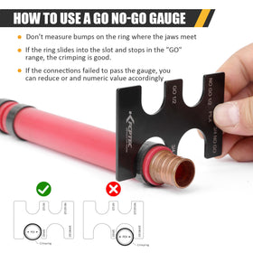KF CPTEC PEX crimp tool ASTM F1807 compliant for reliable installs