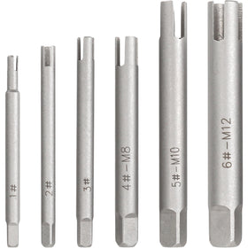 KH866 six-piece tap extractor set in case for quick, organized stripped fastener removal