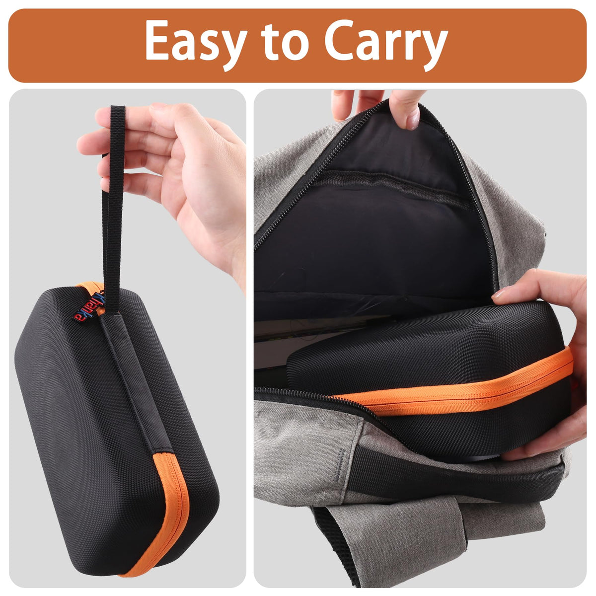 Khanka MM300 storage area shows elastic bands and mesh pocket for extras