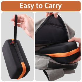 Khanka MM300 storage area shows elastic bands and mesh pocket for extras