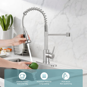 KHQF 360-degree spout provides full sink access from any angle.