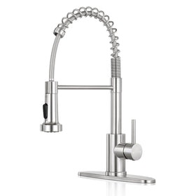 KHQF kitchen faucet with pull-down sprayer for versatile cleaning tasks.