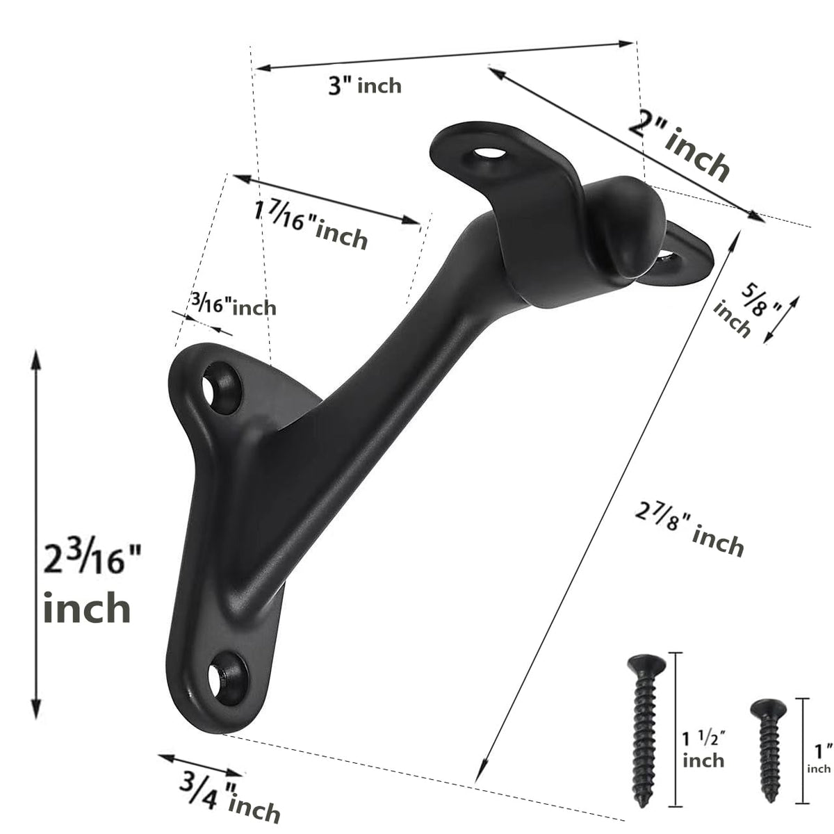 Khtumeware zinc alloy bracket close-up highlighting durability and high load capacity.