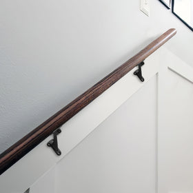Khtumeware installation hardware pack ready for quick mounting on stairs.