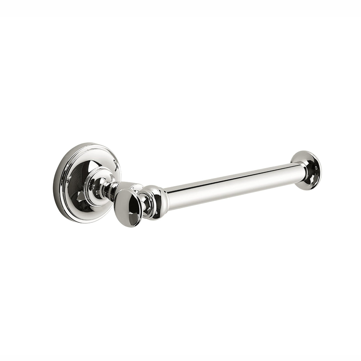 Khtumeware toilet paper holder with vibrant polished nickel wall-mount for stylish storage.