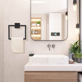 Kiakuoow stainless steel towel holder with thickened base for stability