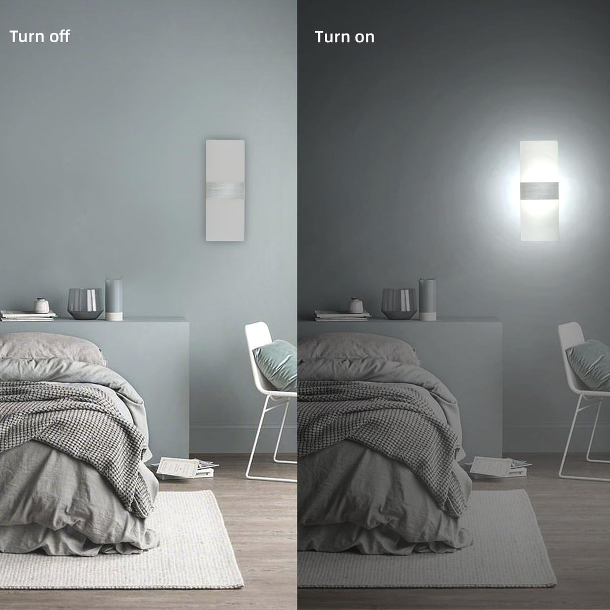 Kicaao slim-profile wall sconce with slim dimensions for sleek hallways.