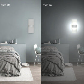 Kicaao slim-profile wall sconce with slim dimensions for sleek hallways.