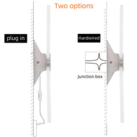 KICAAO wall sconces 6000K cool white brightness for tasks