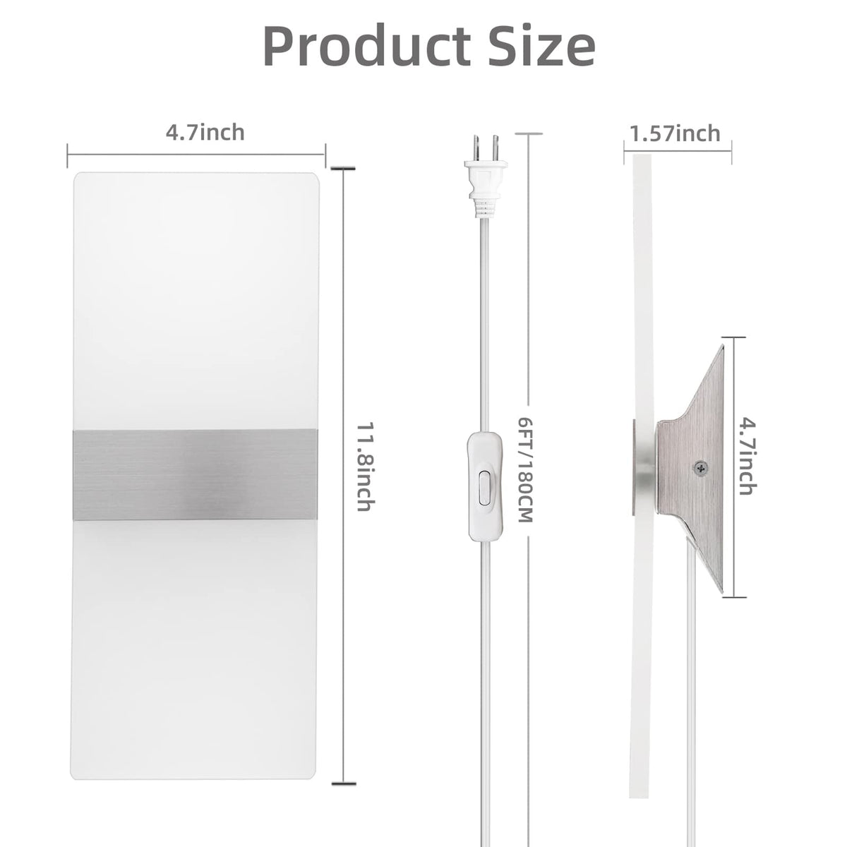 KICAAO wall sconces bedside setup for headboard lighting