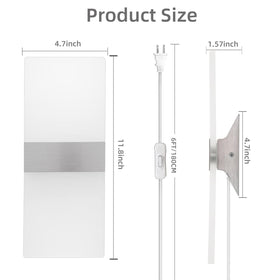 KICAAO wall sconces bedside setup for headboard lighting
