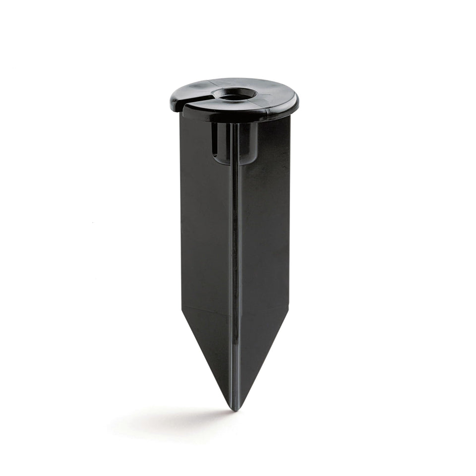 Kichler 8-inch outdoor stake for stable pathway lighting.