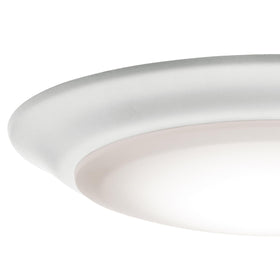 Kichler Gen 1 LED downlight white round diffuser close up
