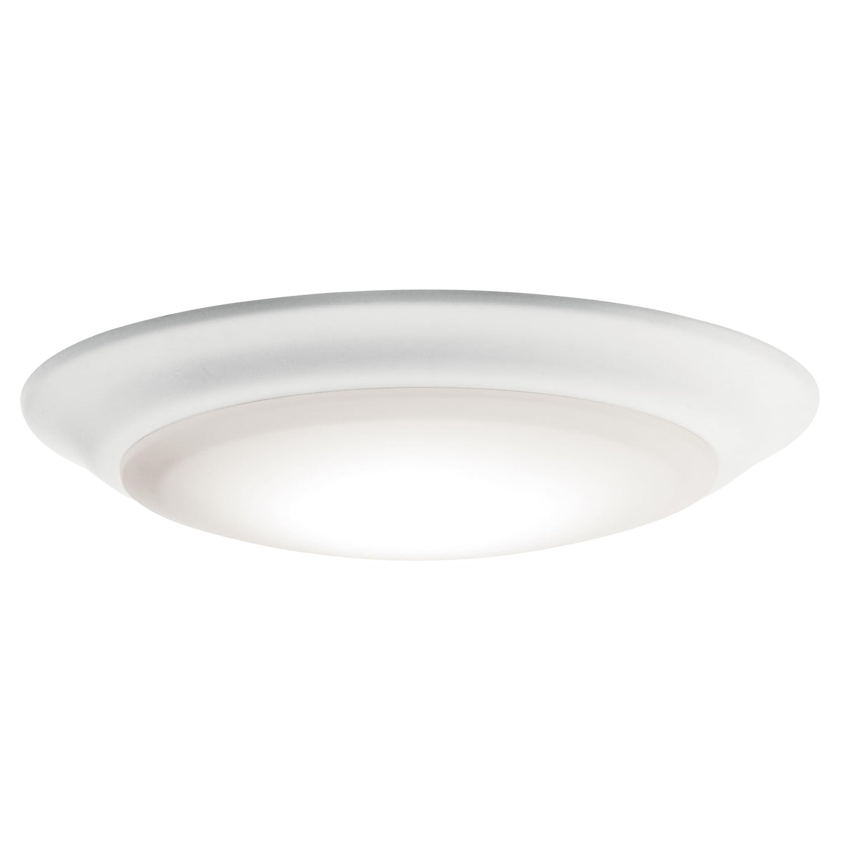 Kichler Horizon 7-4 inch LED downlight close-up shows white finish for modern interiors.