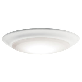 Kichler Horizon 7-4 inch LED downlight close-up shows white finish for modern interiors.