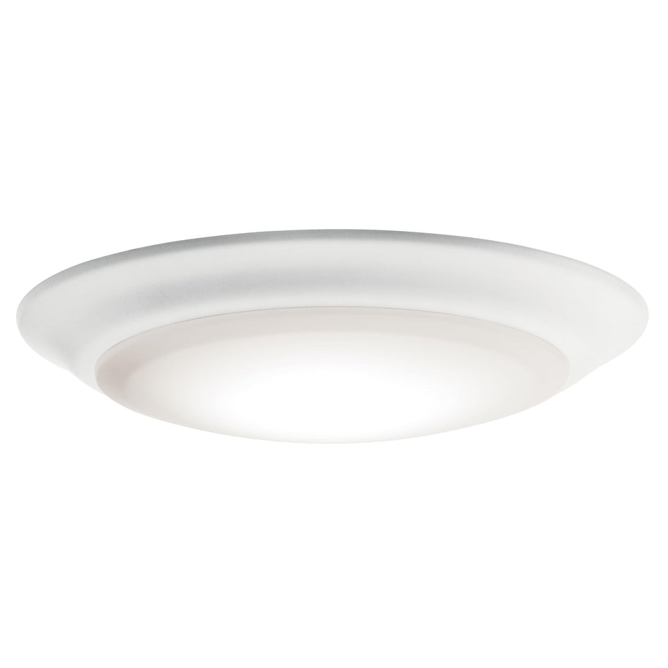 Kichler Horizon 7-4 inch LED downlight close-up shows white finish for modern interiors.