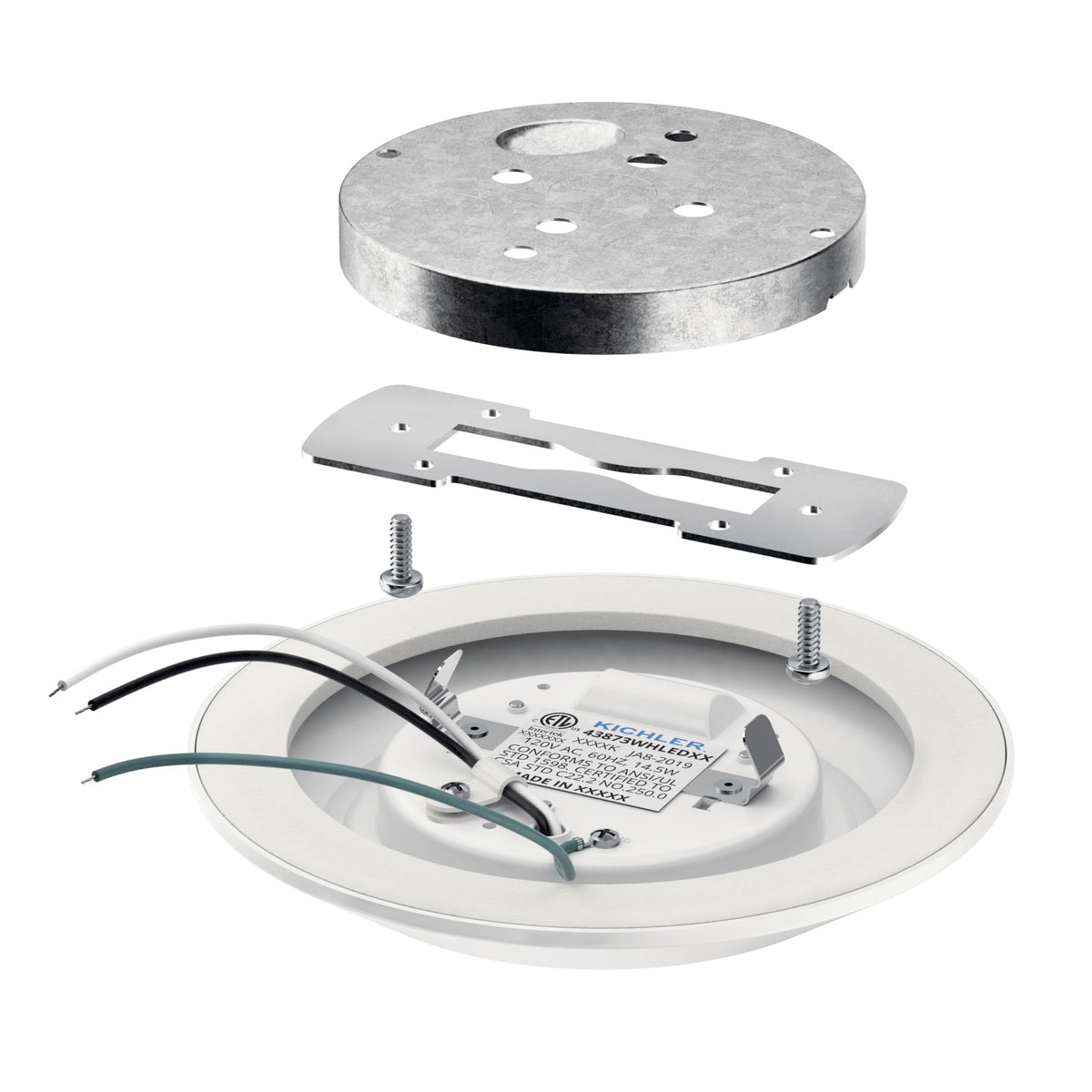 Kichler Horizon downlight warm 3000K glow enhances cozy rooms