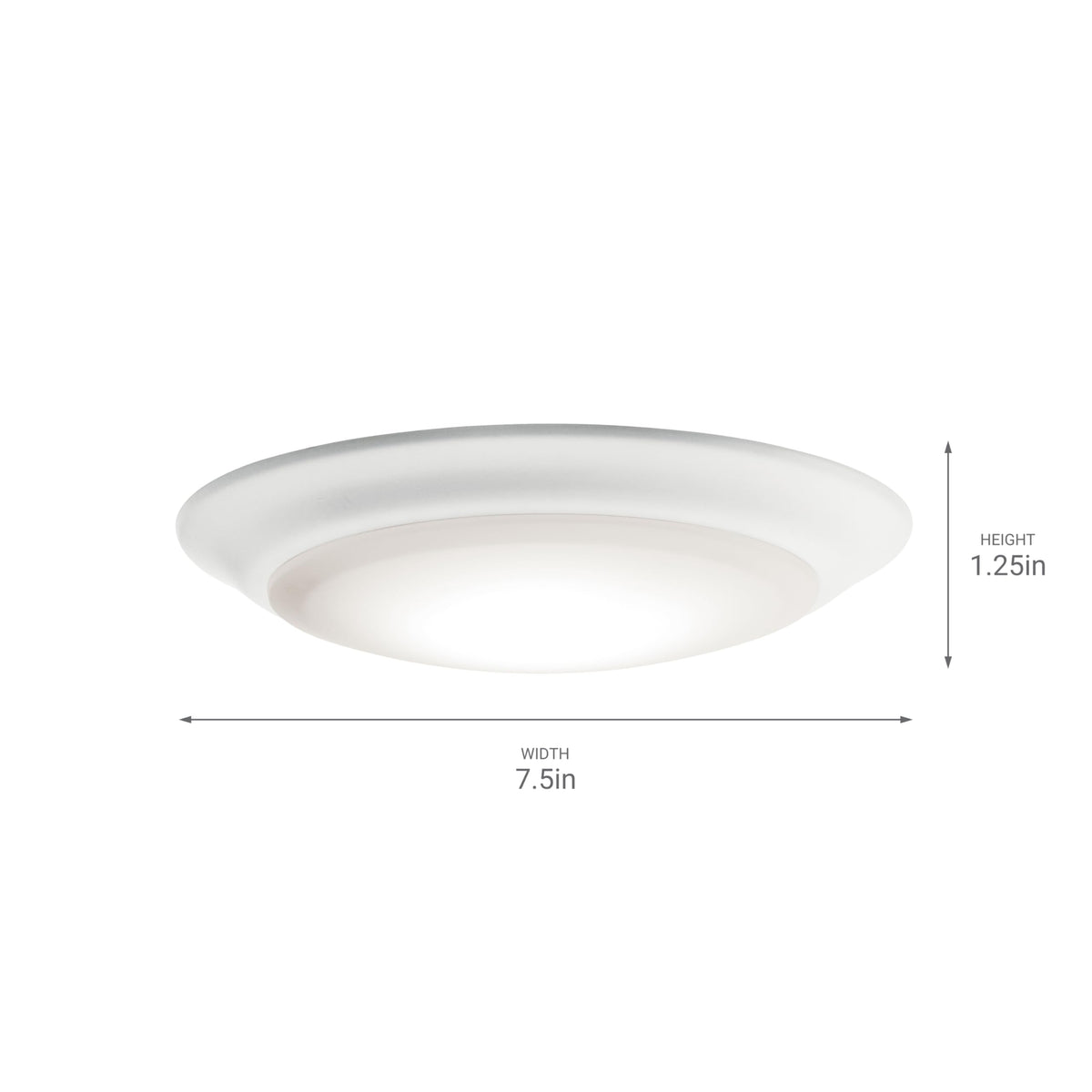 Kichler Horizon modern white finish complements contemporary decor.