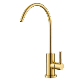 Kicimpro Gold RO faucet exterior with gold finish, durable and rust-resistant for daily use.