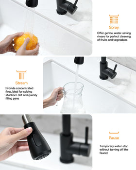 Kicimpro high-arc spout provides extra workspace for tall pots