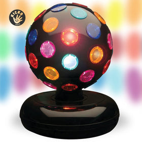 Kicko Spinning Disco Ball features 360° rotation for a dynamic lighting show