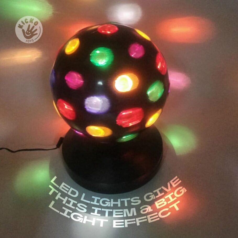 Kicko Spinning Disco Ball provides colorful light for both kids and adults