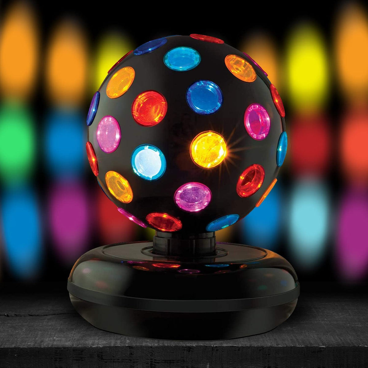 Kicko Spinning Disco Ball with LED lights creates a vibrant party atmosphere