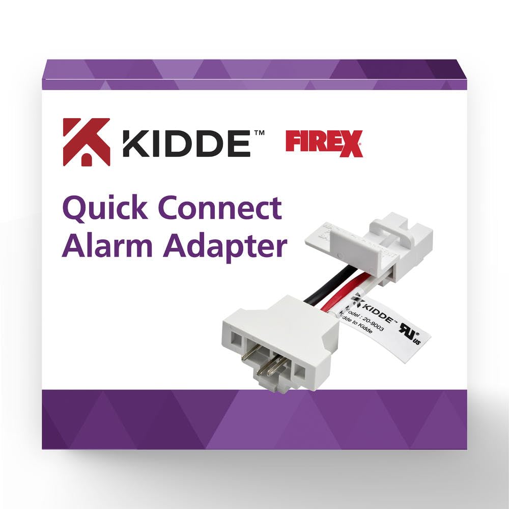 Kidde 20-9003 interconnection with up to 24 alarms in a home safety setup.