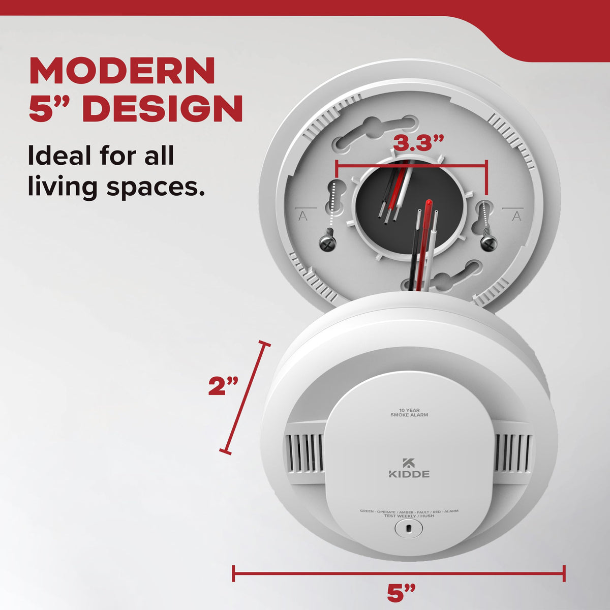 Kidde 20SA10 UL 217 certification label confirms safety compliance.
