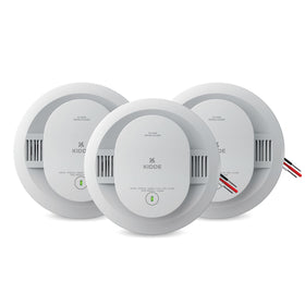 Kidde 20SA10-V front view smoke detector ready for hardwired installation and reliable safety.