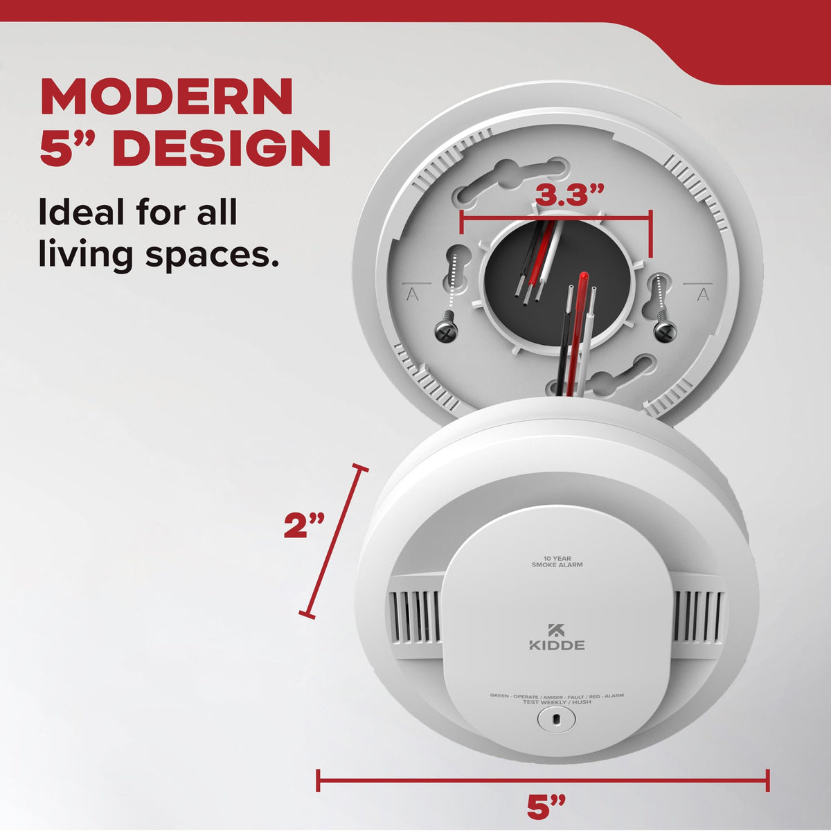 Kidde 20SAR installed in a hallway for broad coverage