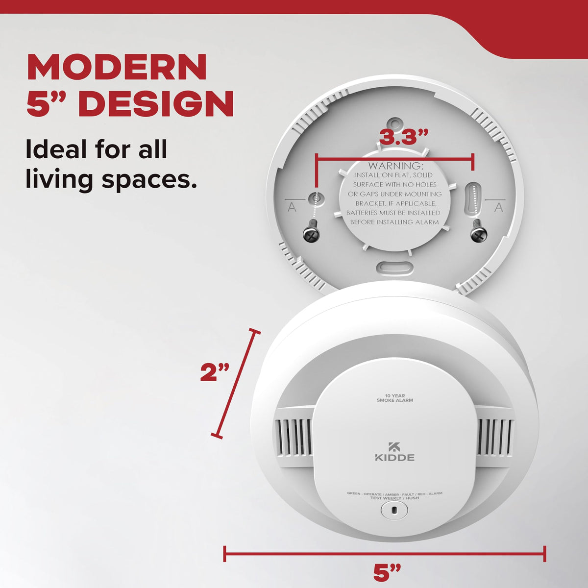 Kidde 20SD10-V-pack-3 image shows three detectors ready for multi-room coverage