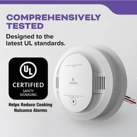 Kidde 30CUAR-V 85 dB alarm provides loud, clear home alerts.