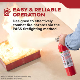 Kidde extinguisher is USCG approved and UL listed for safety.